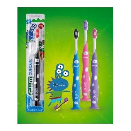 Gum Junior 7-9 anni Spazzolino Bambini Colori Assortiti