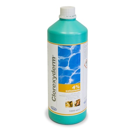 Icf Clorexyderm Soluzione 4% Disinfettante Cani E Gatti 1000 Ml