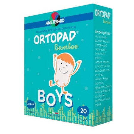 Ortopad Cotton Boys Junior Cerotto Occlusore Autoadesivo Per Ambliopia E Strabismo 20 Pezzi