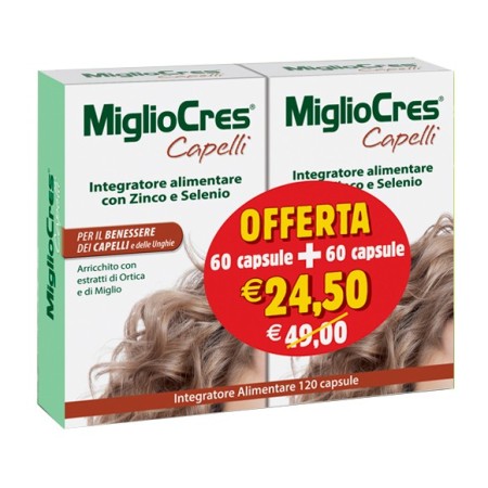 MiglioCres PROMO Integratore Benessere Capelli E Unghie 60 60 Capsule