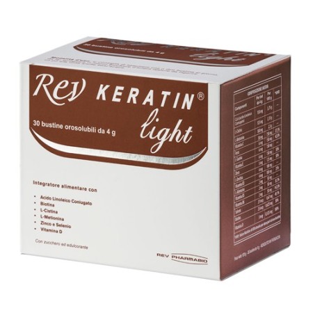 Rev Keratin Light Integratore Benessere Unghie e Capelli 30 Bustine