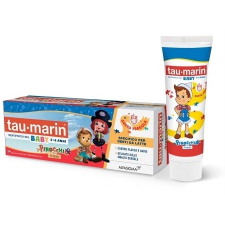 Tau-Marin Baby Smile Dentifricio Gel 2-6 Anni Edizione Limitata 44 Gatti 50 ml