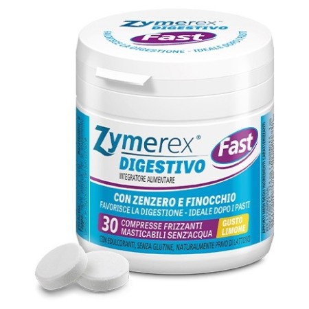 Zymerex Fast Integratore per la Digestione 30 Compresse Masticabili