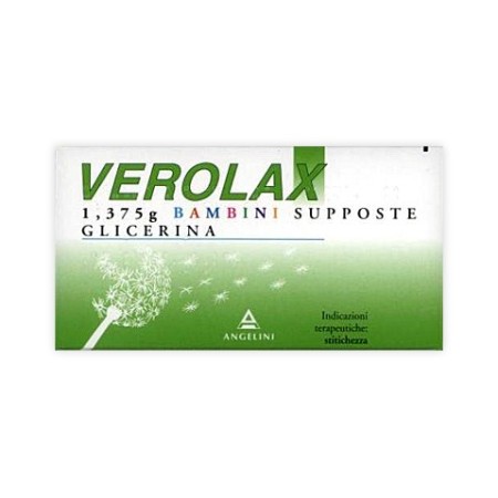 Verolax Bambini 1,375 gr Glicerina Stitichezza 18 Supposte